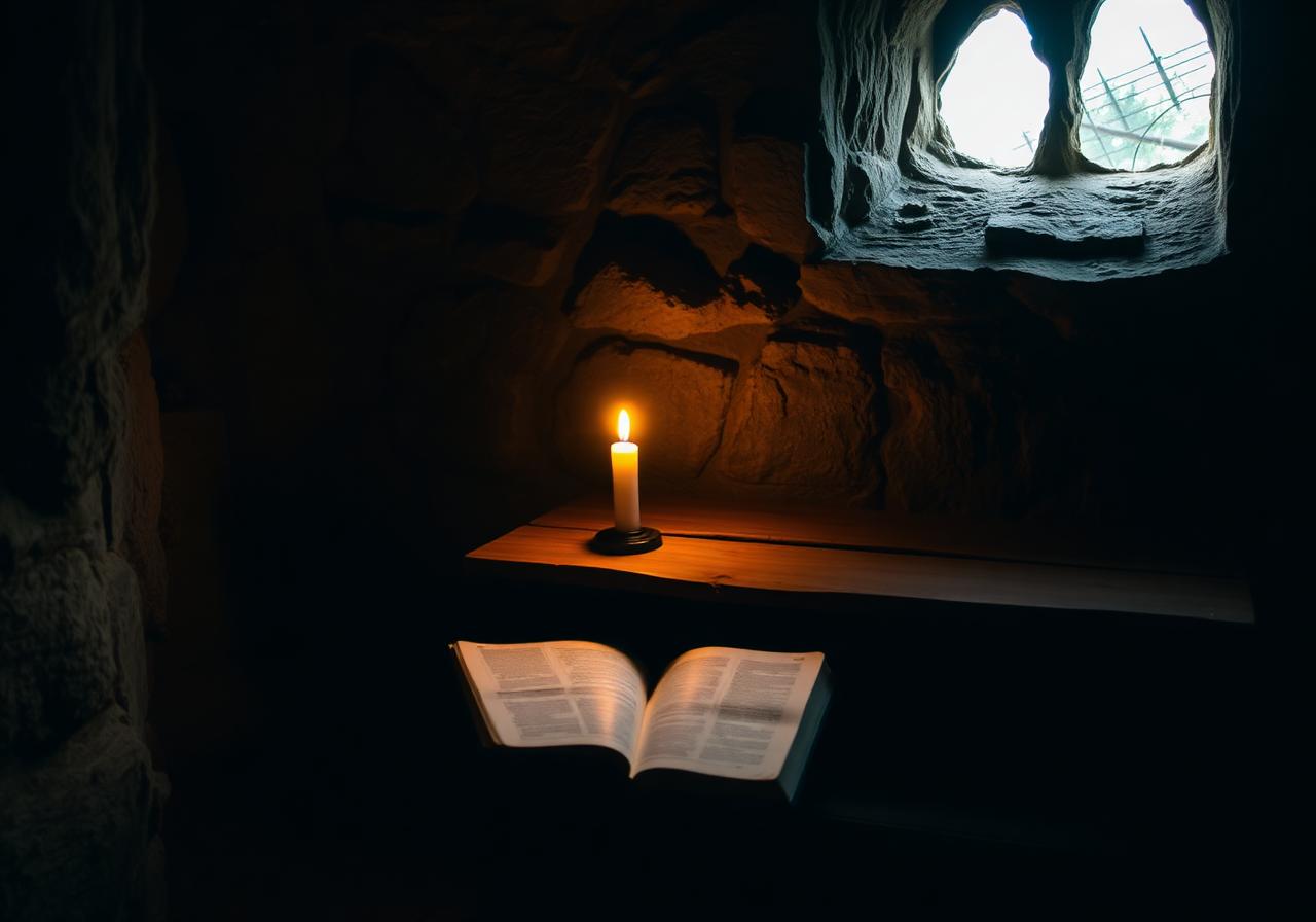 Interno dell'eremo