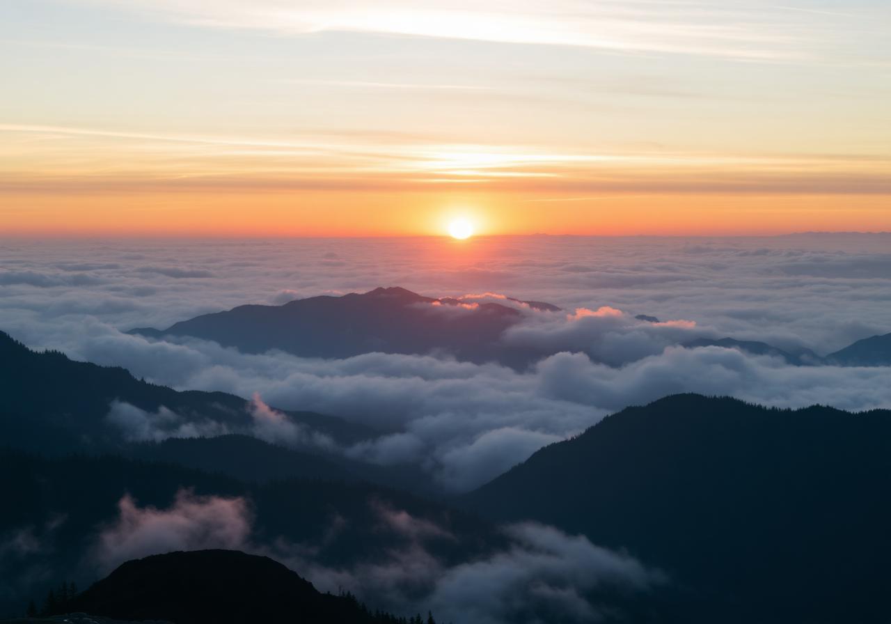 Montagne all'alba